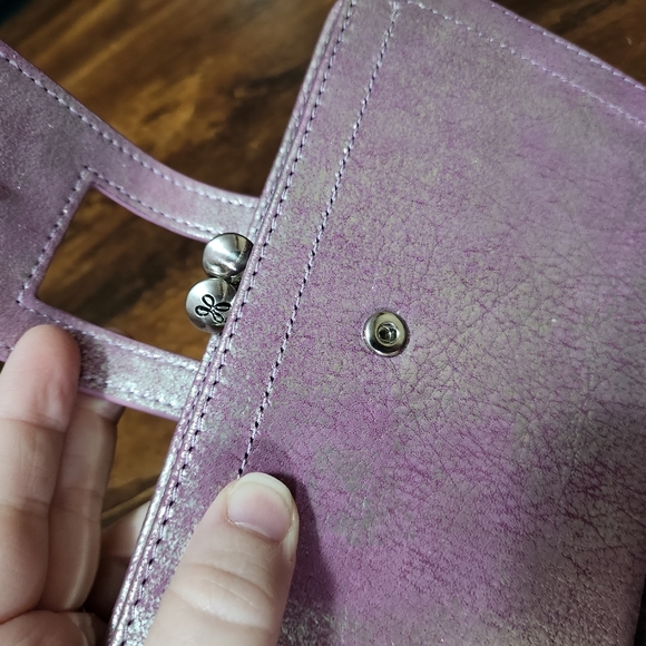 Violet Wristlet in Violet metallic by HOBO - Picture 7 of 9